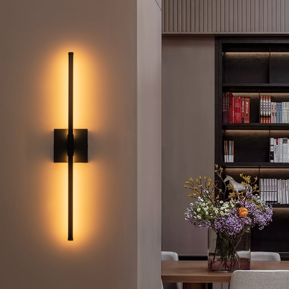 Lampada da Parete Lineare a LED Minimalista con Canopy Quadrato