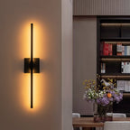 Lampada da Parete Lineare a LED Minimalista con Canopy Quadrato