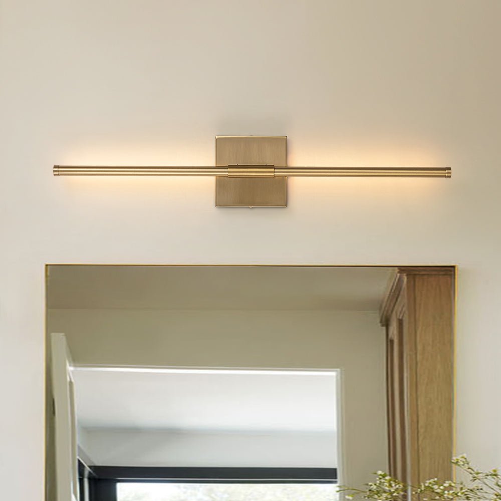 Lampada da Parete Lineare a LED Minimalista con Canopy Quadrato
