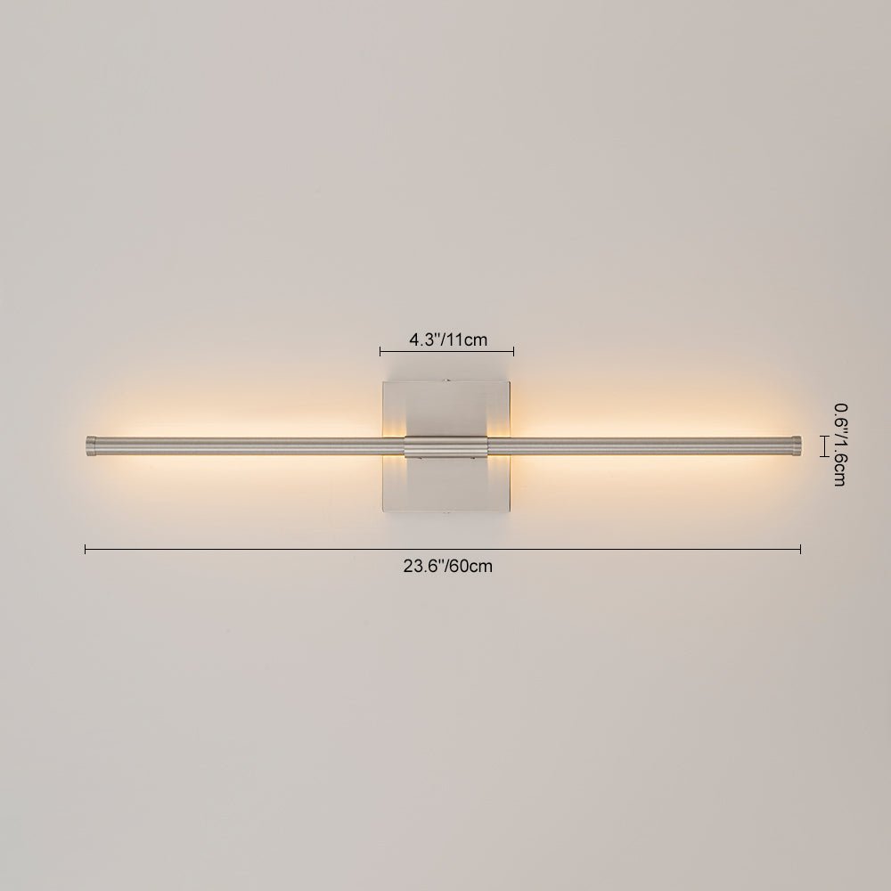 Lampada da Parete Lineare a LED Minimalista con Canopy Quadrato