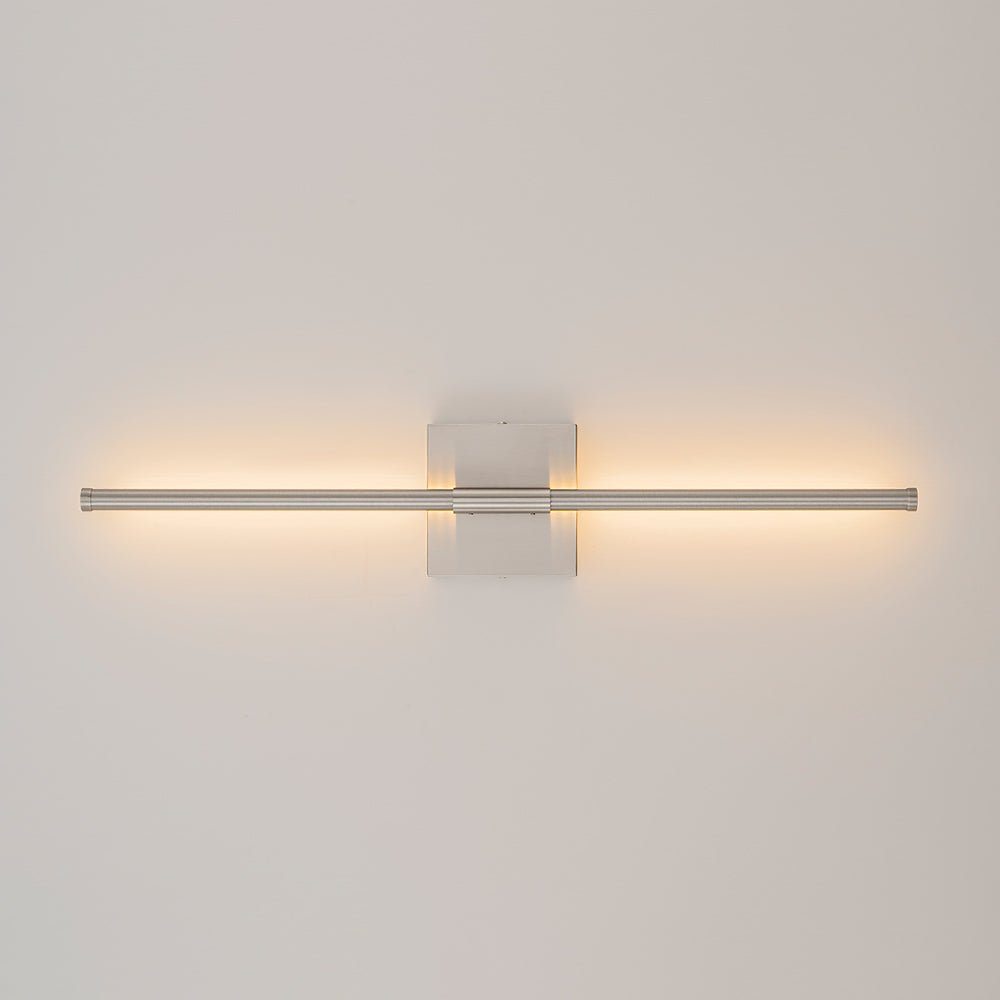 Lampada da Parete Lineare a LED Minimalista con Canopy Quadrato