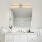 Lampada da Parete Lineare a LED Minimalista con Canopy Quadrato