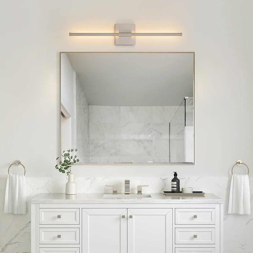 Lampada da Parete Lineare a LED Minimalista con Canopy Quadrato