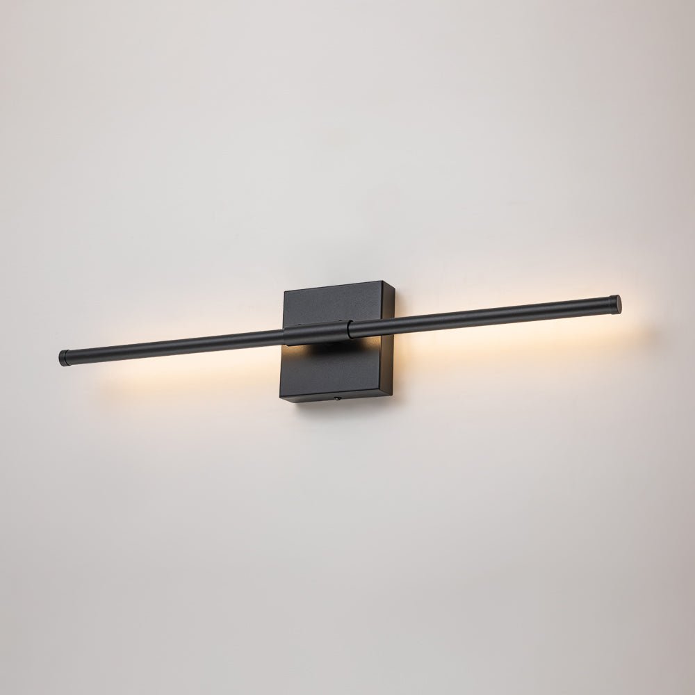 Lampada da Parete Lineare a LED Minimalista con Canopy Quadrato