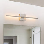 Lampada da Parete Lineare a LED Minimalista con Canopy Quadrato