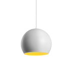 Moderna Lampada a Sospensione Rotonda Bianco con 1 Luce a Forma di Palla