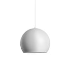 Moderna Lampada a Sospensione Rotonda Bianco con 1 Luce a Forma di Palla