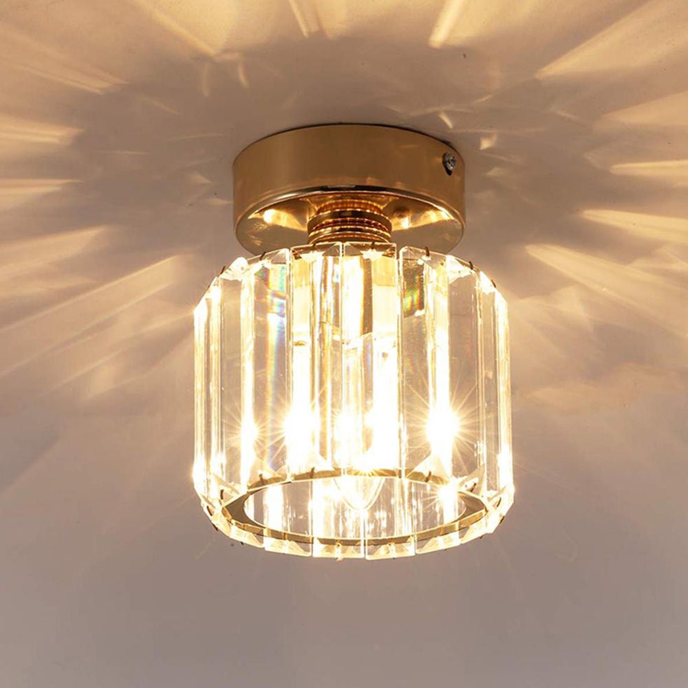 Moderna Lampada da Soffitto Mini Cristallo Semifissa a 1 Luce