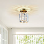 Moderna Lampada da Soffitto Mini Cristallo Semifissa a 1 Luce
