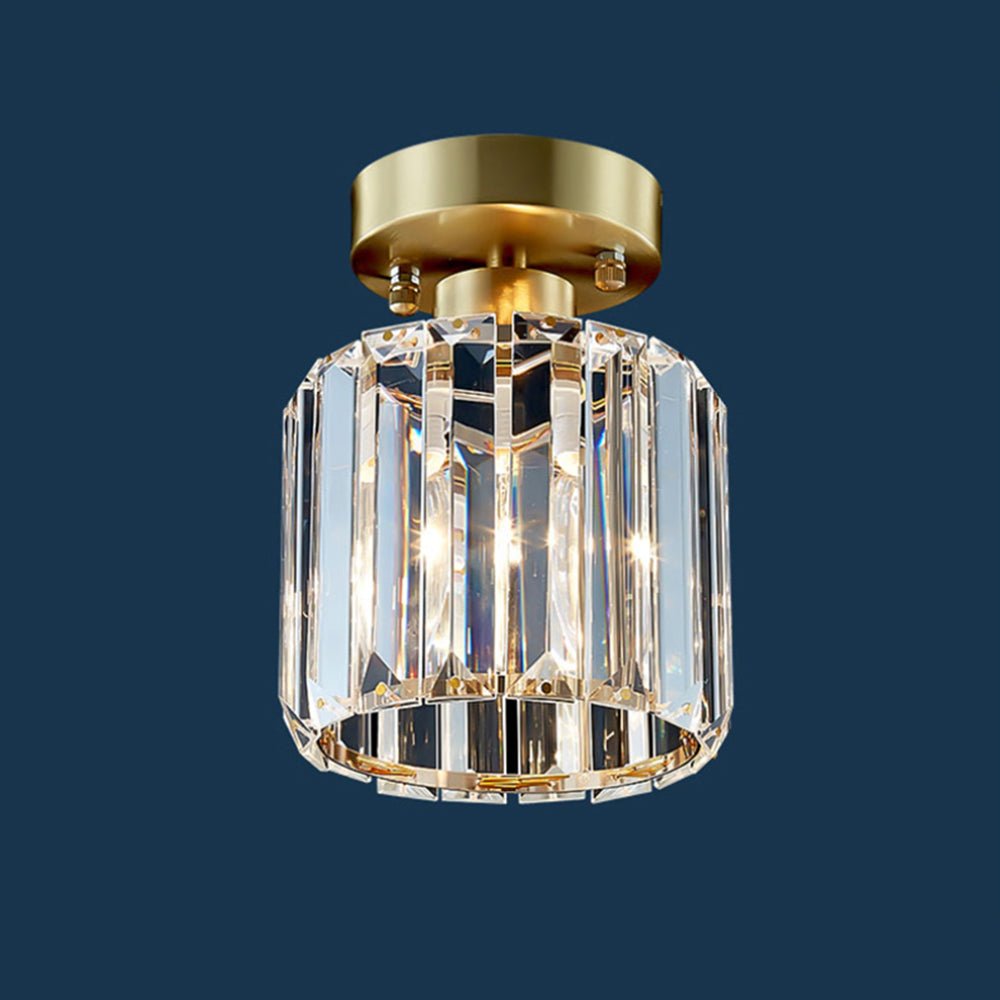 Moderna Lampada da Soffitto Mini Cristallo Semifissa a 1 Luce