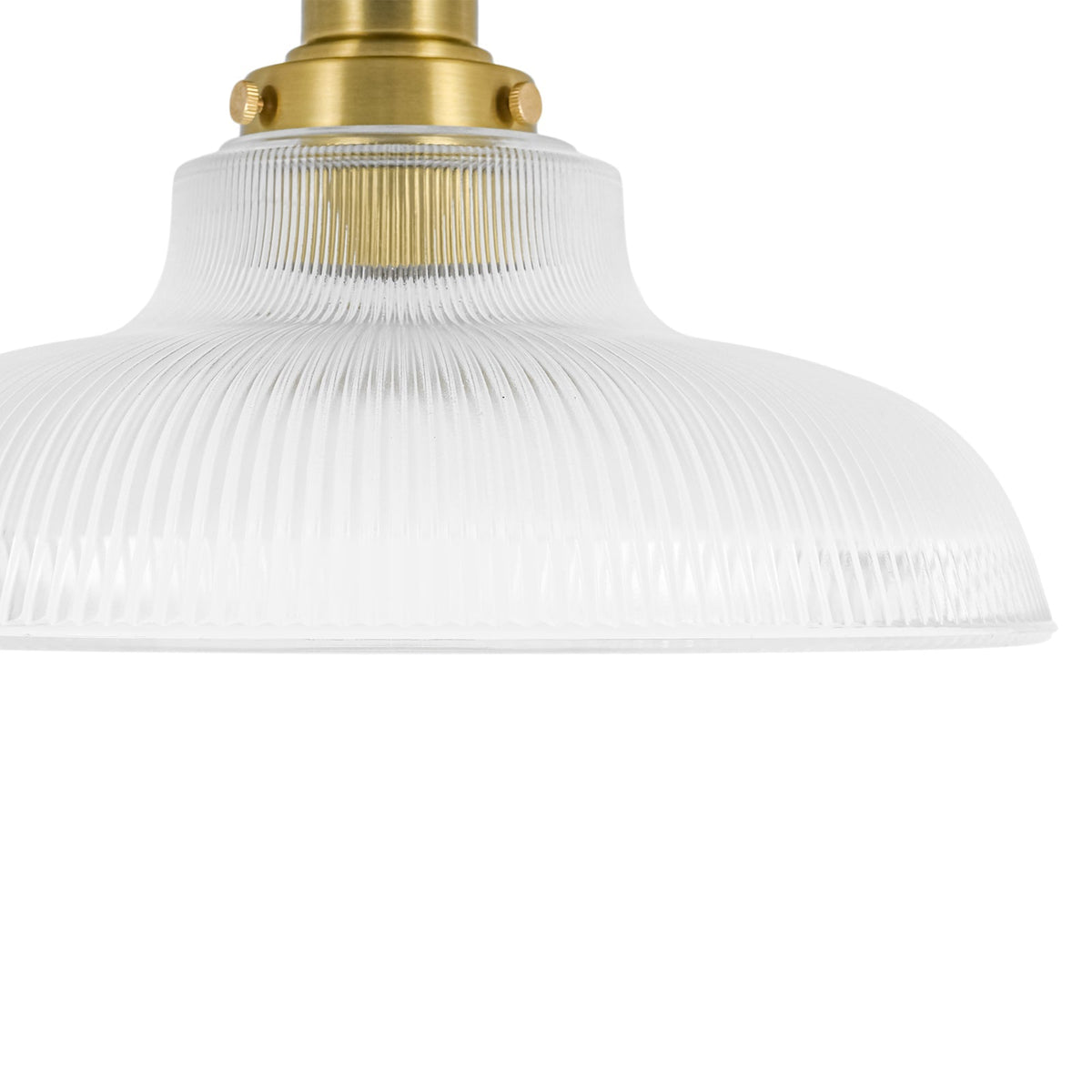Moderno Lampadario a 1 Luce con Forma a Cupola in Vetro a Righe