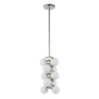 Lampadario Moderno a Globo in Vetro a 10 Luci