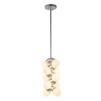 Lampadario Moderno a Globo in Vetro a 10 Luci