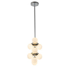 Lampadario Moderno a Globo in Vetro a 10 Luci