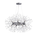 Moderno Lampadario Rotondo Dandelion con 12 Luci in Cristallo