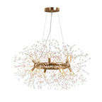 Moderno Lampadario Rotondo Dandelion con 12 Luci in Cristallo