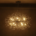 Moderno Lampadario Rotondo Dandelion con 12 Luci in Cristallo