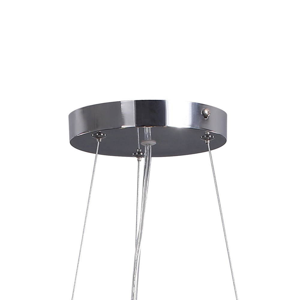 Moderno Lampadario Rotondo Dandelion con 12 Luci in Cristallo