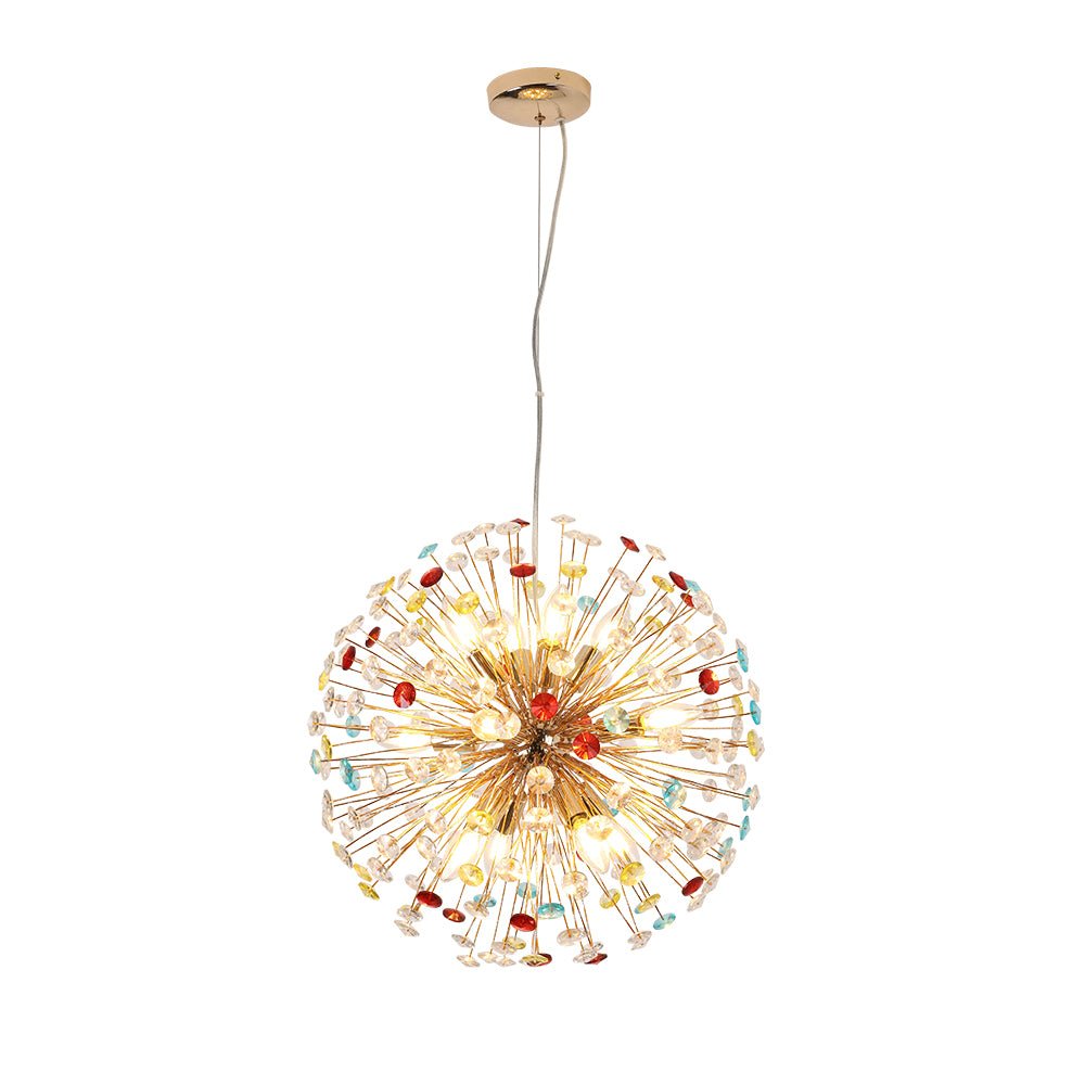 Moderno Lampadario Colorato a 12 Luci Dente di Leone Giocoso