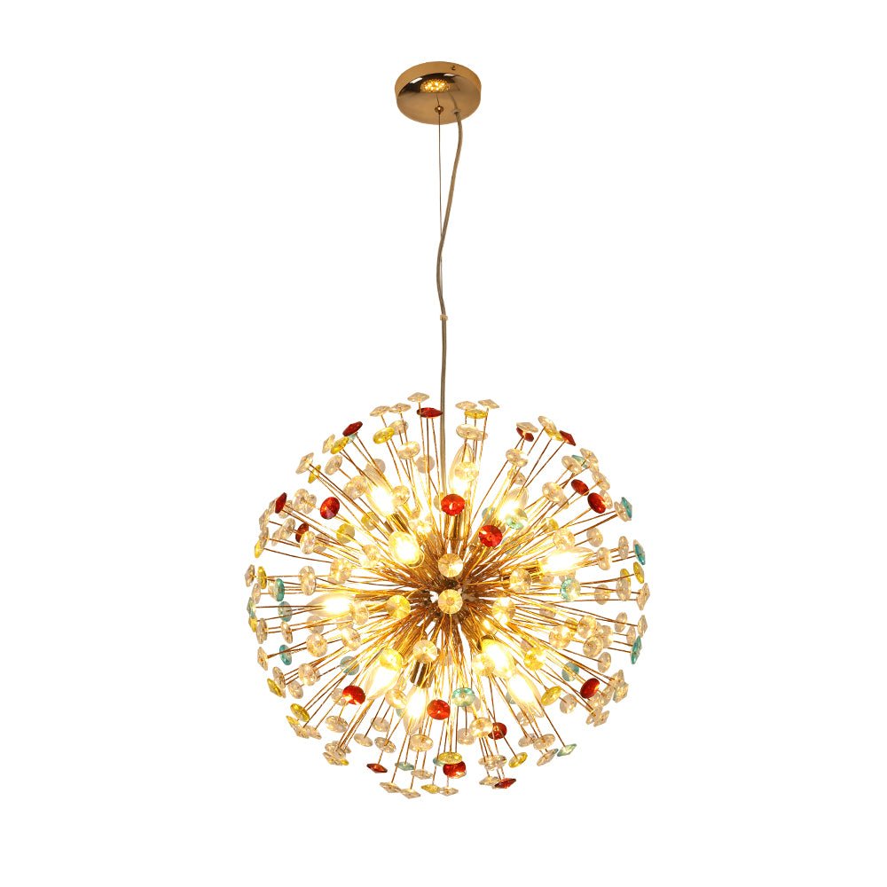Moderno Lampadario Colorato a 12 Luci Dente di Leone Giocoso