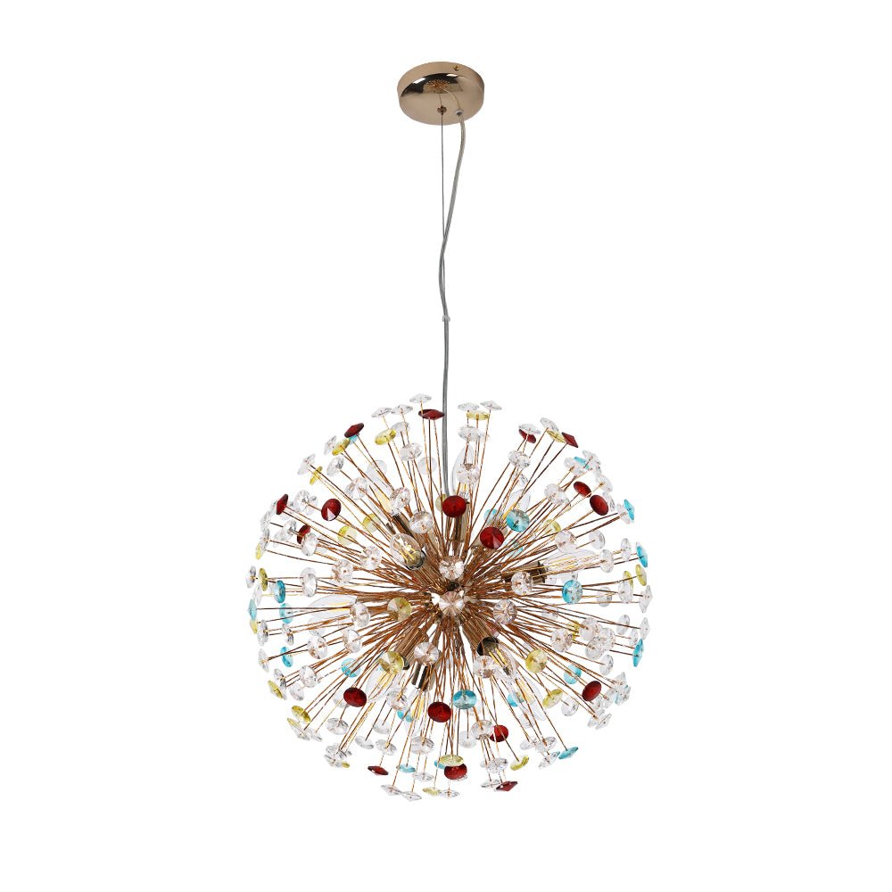 Moderno Lampadario Colorato a 12 Luci Dente di Leone Giocoso