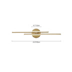 Moderna Lampada da Vanity Lineare a LED a Strisce a 2 Luci in Luce Fredda