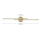 Moderna Lampada da Vanity Lineare a LED a Strisce a 2 Luci in Luce Fredda
