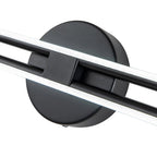 Moderna Lampada da Bagno Lineare a LED Striata a 2 Luci con Luce Calda