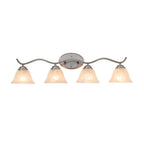 Moderna Applique da Bagno a Campana in Marmo con 4 Luci