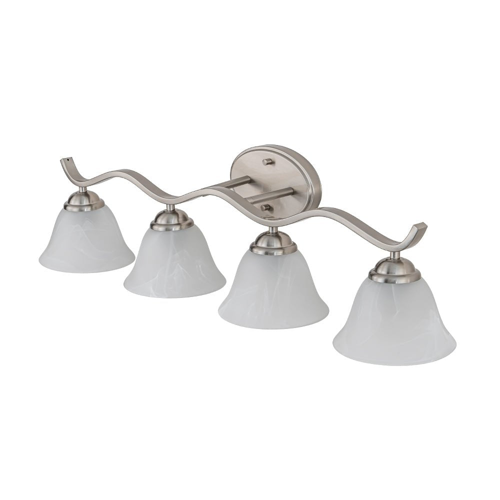 Moderna Applique da Bagno a Campana in Marmo con 4 Luci