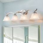 Moderna Applique da Bagno a Campana in Marmo con 4 Luci