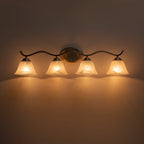 Moderna Applique da Bagno a Campana in Marmo con 4 Luci