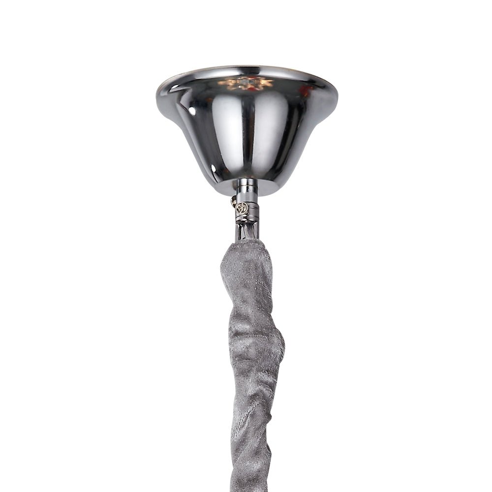 Moderno Lampadario a Catena con Frange a 4 Luci