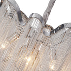 Moderno Lampadario a Catena con Frange a 4 Luci