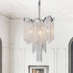 Moderno Lampadario a Catena con Frange a 4 Luci