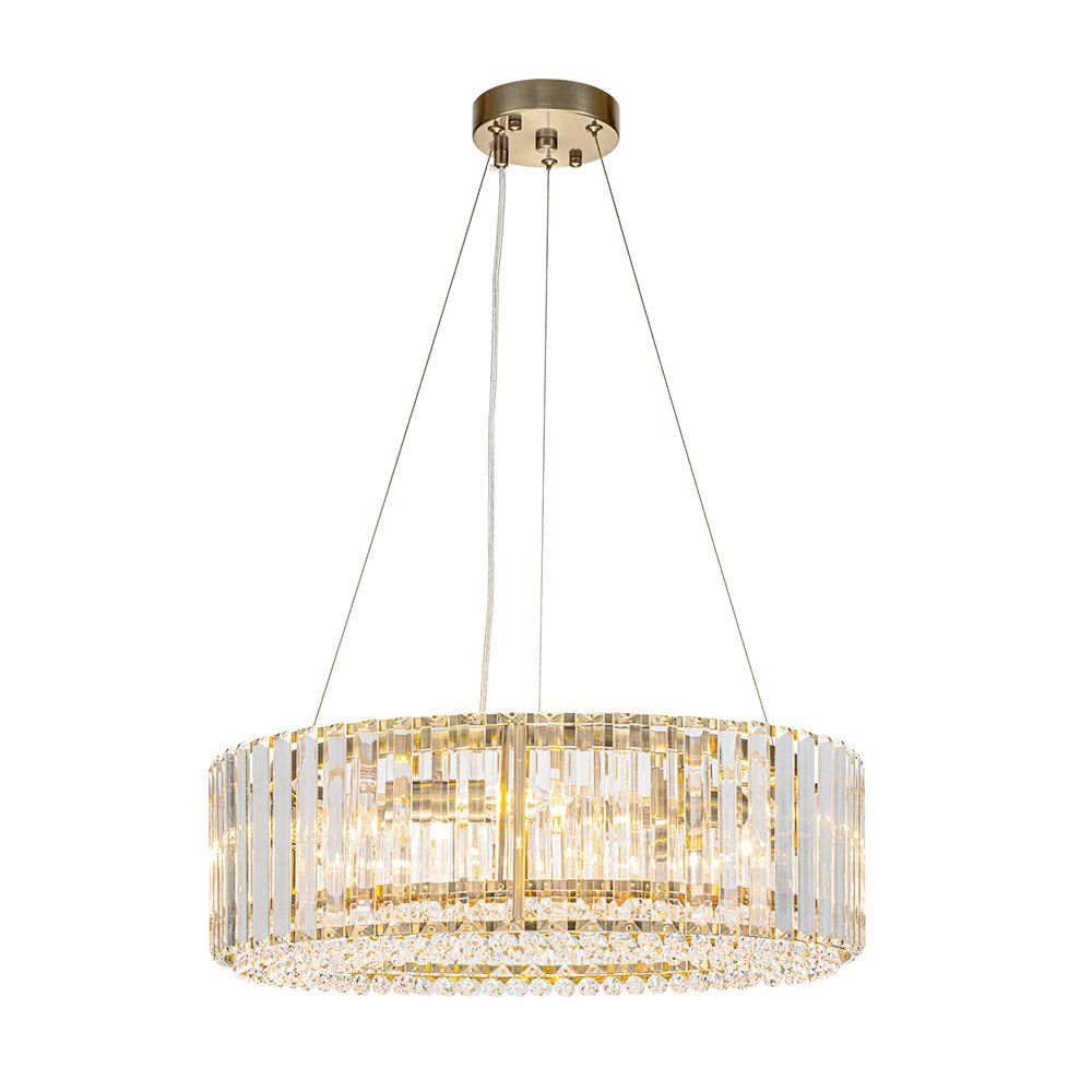 Moderno Lampadario a Sfera in Vetro con 6 Lumi