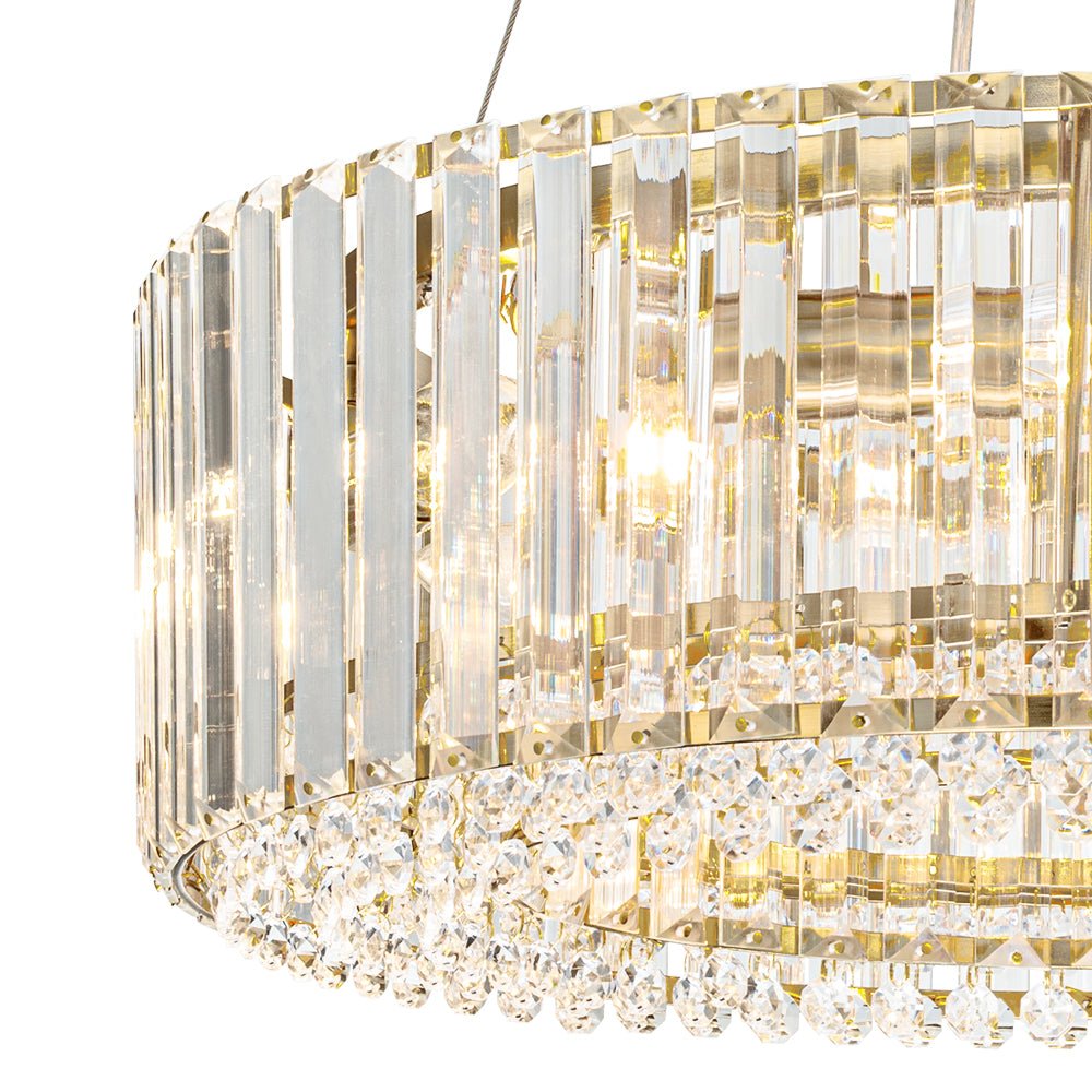 Moderno Lampadario a Sfera in Vetro con 6 Lumi