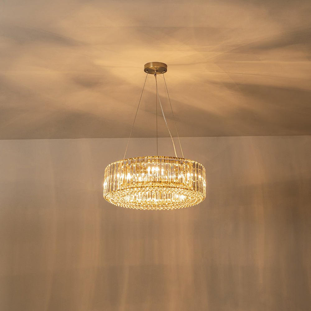 Moderno Lampadario a Sfera in Vetro con 6 Lumi