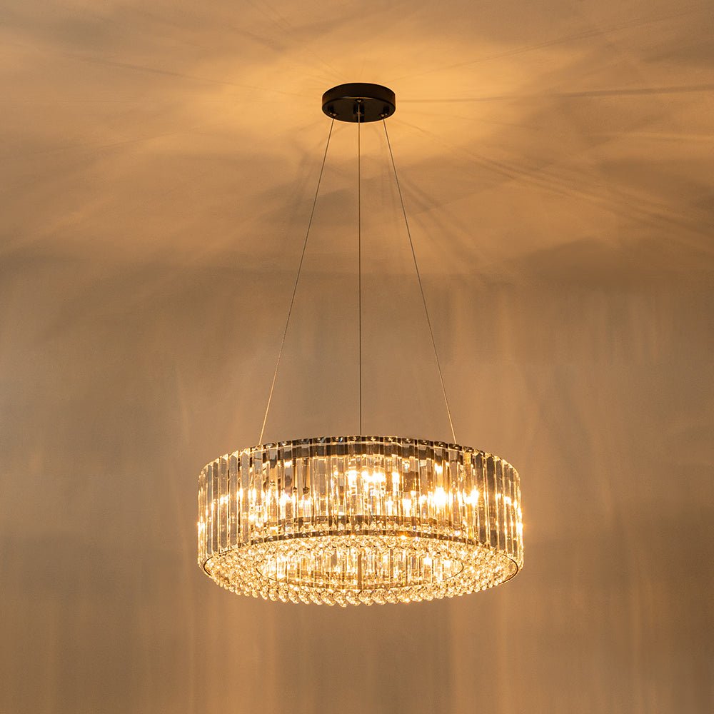 Moderno Lampadario a Sfera in Vetro con 6 Lumi