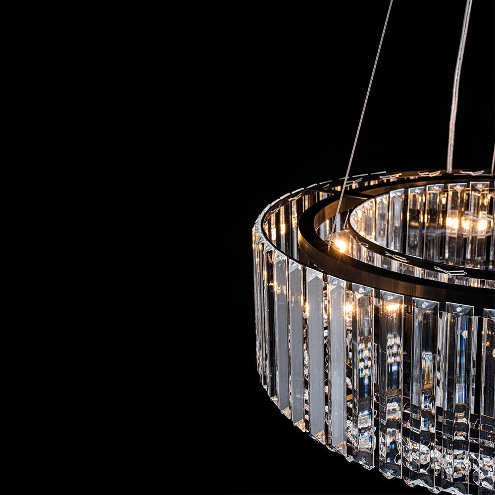Moderno Lampadario a Sfera in Vetro con 6 Lumi
