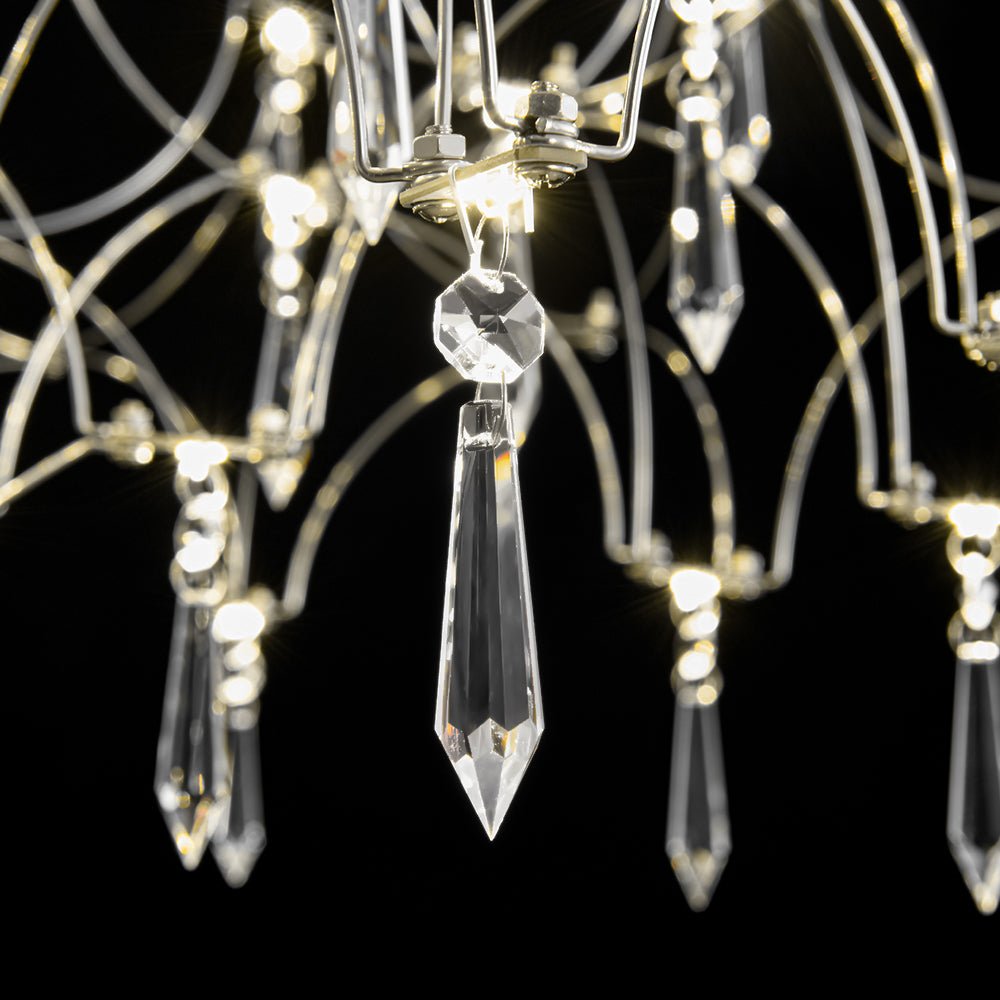 Moderno Creativo LED Cristallo Lucciola Luster Lampadario Stellato