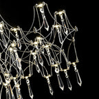 Moderno Creativo LED Cristallo Lucciola Luster Lampadario Stellato