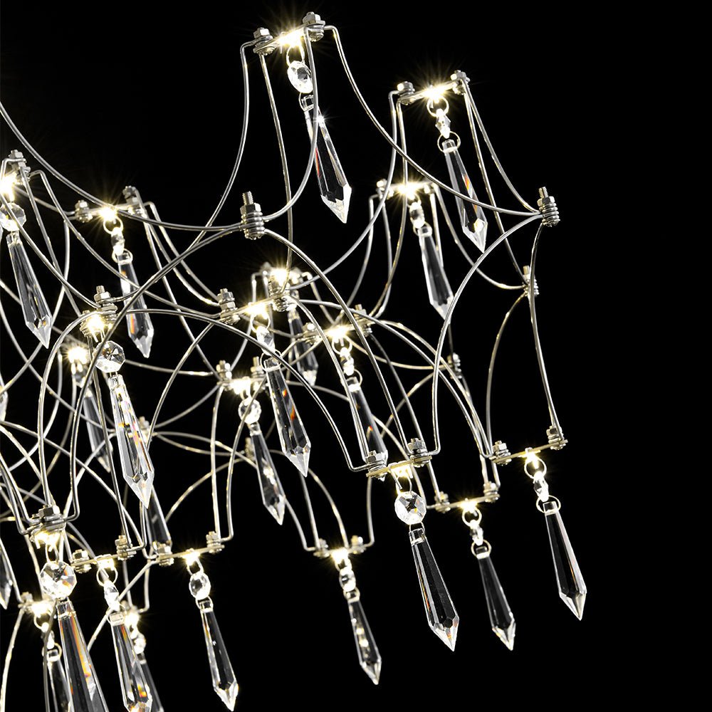 Moderno Creativo LED Cristallo Lucciola Luster Lampadario Stellato