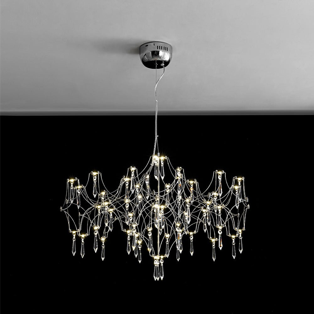 Moderno Creativo LED Cristallo Lucciola Luster Lampadario Stellato