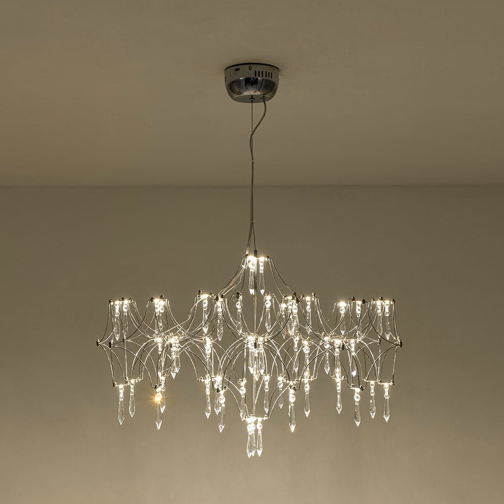 Moderno Creativo LED Cristallo Lucciola Luster Lampadario Stellato