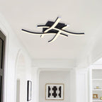 Moderno Lampadario LED Curvo Semi Flush per Bagno