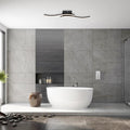 Moderno Lampadario LED Curvo Semi Flush per Bagno