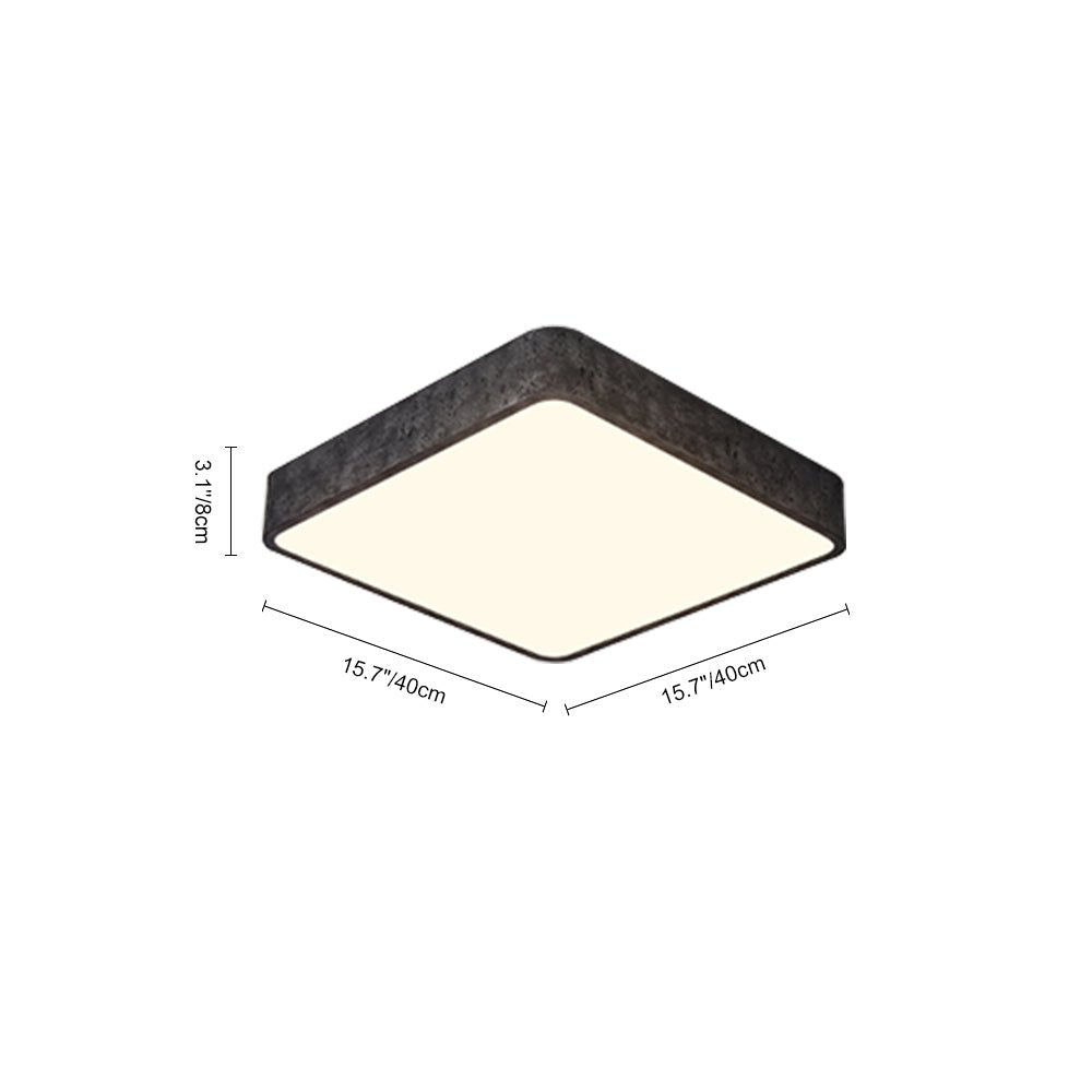 Montaggio a Soffitto Quadrato LED in Resina Moderna