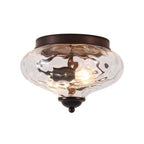 Modern Farmhouse 2-Luce Vetro Acqua Flush Mount