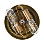 Modern Farmhouse 2-Luce Vetro Acqua Flush Mount